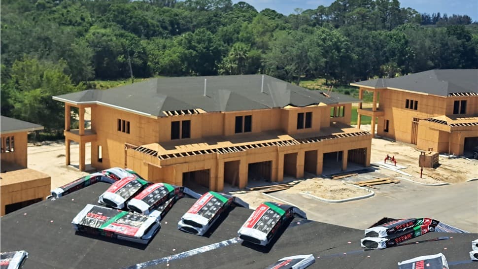 A large commercial building roof.